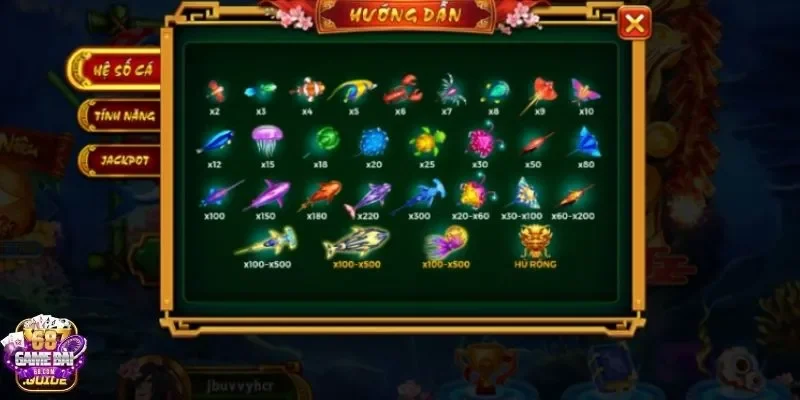 68gamebai cung cấp thông tin chơi game Bắn cá chi tiết